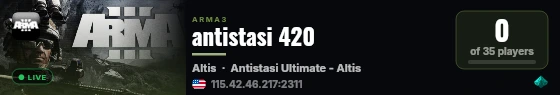 antistasi 420 live status badge
