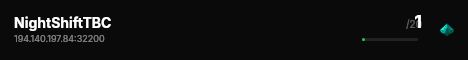 NightShiftTBC live status badge