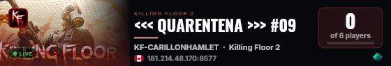 <<< QUARENTENA >>> #09 live status badge