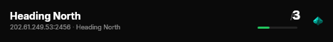 Heading North live status badge