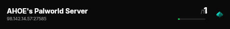 AHOE's Palworld Server live status badge