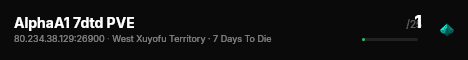AlphaA1 7dtd PVE live status badge