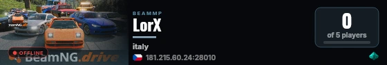 LorX live status badge
