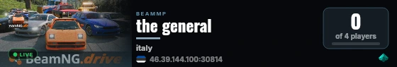 the general live status badge