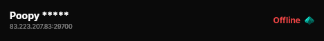 Poopy ***** live status badge