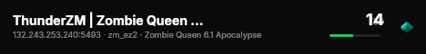 ThunderZM | Zombie Queen 6.1 Apocalypse live status badge
