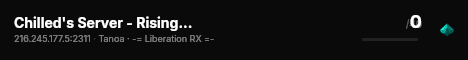 Chilled's Server - Rising Tensions live status badge
