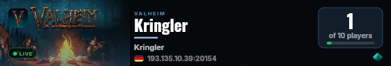 Kringler live status badge