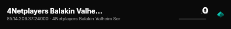 4Netplayers Balakin Valheim Server live status badge