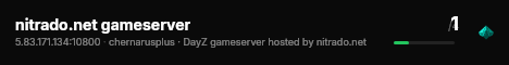 nitrado.net gameserver live status badge