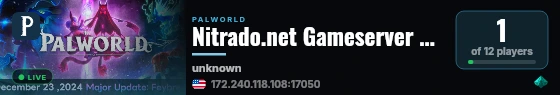 Nitrado.net Gameserver #32132 live status badge