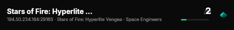 Stars of Fire: Hyperlite Vengeance live status badge