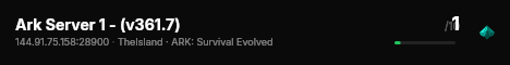 Ark Server 1 - (v361.7) live status badge