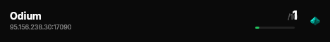 Odium live status badge