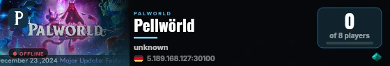 Pellwörld live status badge