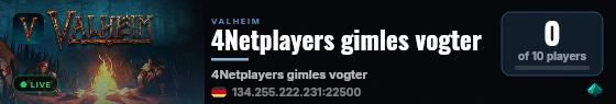 4Netplayers gimles vogter live status badge