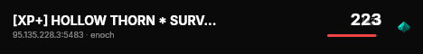 [XP+] HOLLOW THORN * SURVIVAL * SOLO/DUO * PVP * PVPVE #3 live status badge