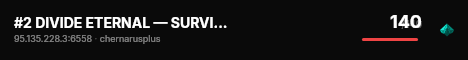 #2 DIVIDE ETERNAL — SURVIVAL — LOOT++ — ЧЕРНОРУСЬ #3 live status badge