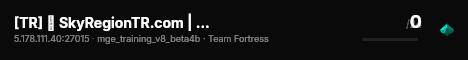 [TR] ✮ SkyRegionTR.com | MGE • 100 Tickrate ❖ live status badge