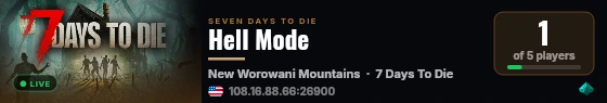 Hell Mode live status badge