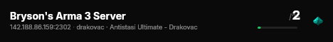 Bryson's Arma 3 Server live status badge
