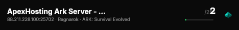 ApexHosting Ark Server - (v361.7) live status badge