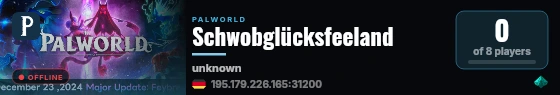 Schwobglücksfeeland live status badge
