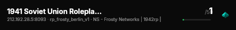 1941 Soviet Union Roleplay | Frosty Networks live status badge