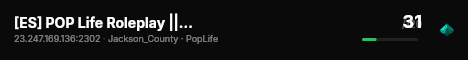 [ES] POP Life Roleplay || Whitelist || www.popliferoleplay.com live status badge