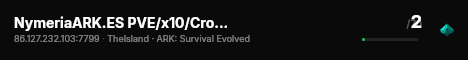 NymeriaARK.ES PVE/x10/Crossplay/Clouster/ISLAND - (v361.7) live status badge