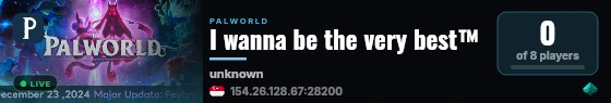 I wanna be the very best™ live status badge