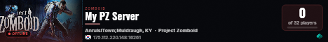 My PZ Server live status badge